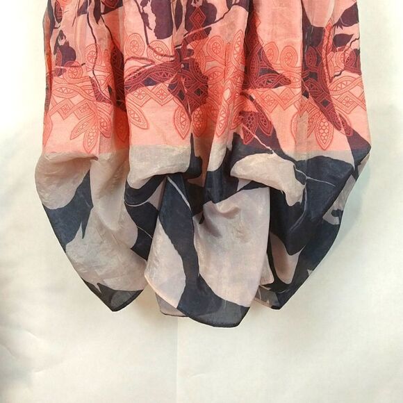 Lapis pink floral convertible strapless Boho chic Fairycore dress - Picture 5 of 9